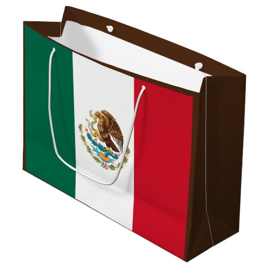 Mexico Vlag, Bandera de Mexicaanse Republiek Groot Cadeauzakje (Voorkant Gekanteld)