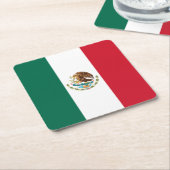 Mexico Vlag, Bandera de Mexicaanse Republiek Kartonnen Onderzetters (Schuin)