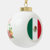 Mexico Vlag, Bandera de Mexicaanse Republiek Keramische Bal Ornament (Links)