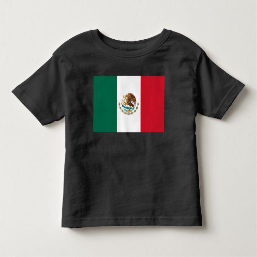 Mexico Vlag, Bandera de Mexicaanse Republiek Kinder Shirts (Voorkant)