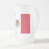 Mexico Vlag, Bandera de Mexicaanse Republiek Matglas Bierpul (Voorkant rechts)