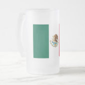 Mexico Vlag, Bandera de Mexicaanse Republiek Matglas Bierpul (Voorkant links)