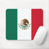 Mexico Vlag, Bandera de Mexicaanse Republiek Muismat (Met muis)