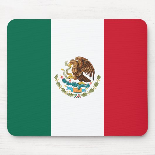 Mexico Vlag, Bandera de Mexicaanse Republiek Muismat (Voorkant)