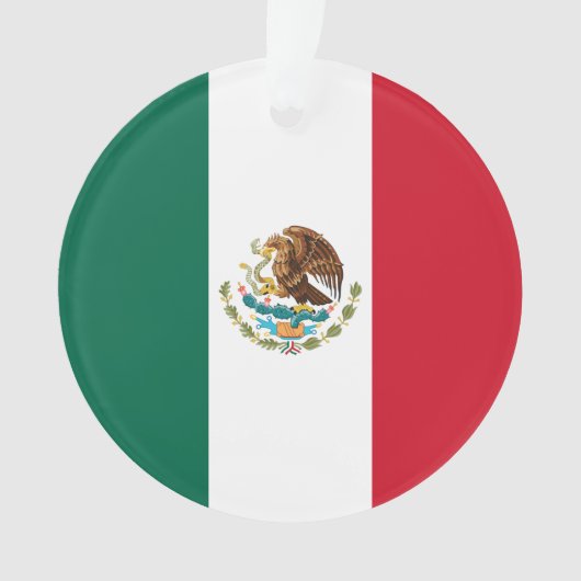 Mexico Vlag, Bandera de Mexicaanse Republiek Ornament (voorkant)