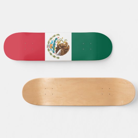 Mexico Vlag, Bandera de Mexicaanse Republiek Persoonlijk Skateboard (Horizontaal)