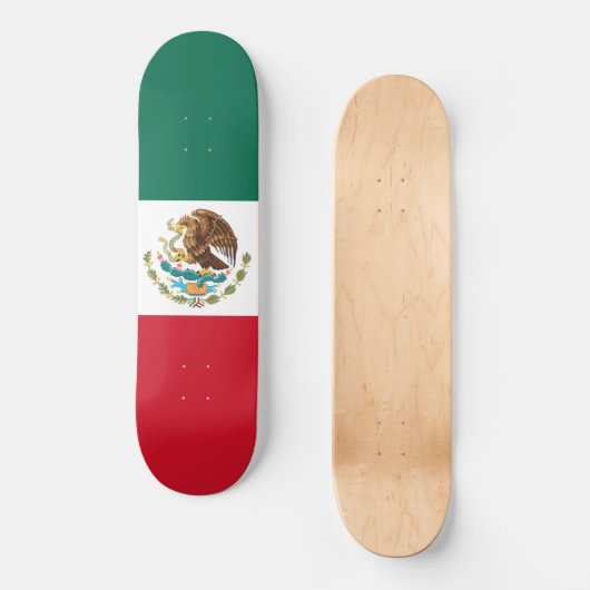 Mexico Vlag, Bandera de Mexicaanse Republiek Persoonlijk Skateboard (Voorkant)