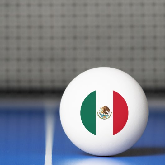 Mexico Vlag, Bandera de Mexicaanse Republiek Pingpongbal (Net)