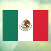 Mexico Vlag, Bandera de Mexicaanse Republiek Raamsticker (Vel 3)