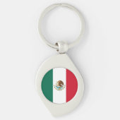 Mexico Vlag, Bandera de Mexicaanse Republiek Sleutelhanger (Voorkant)