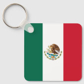 Mexico Vlag, Bandera de Mexicaanse Republiek Sleutelhanger (Voorkant)
