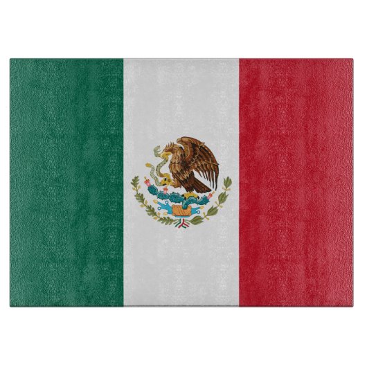 Mexico Vlag, Bandera de Mexicaanse Republiek Snijplank (Voorkant)