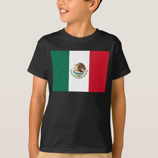 Mexico Vlag, Bandera de Mexicaanse Republiek T-shirt (Voorkant)
