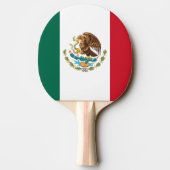 Mexico Vlag, Bandera de Mexicaanse Republiek Tafeltennisbatje (Achterkant)