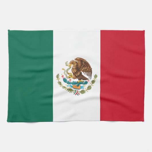 Mexico Vlag, Bandera de Mexicaanse Republiek Theedoek (Horizontaal)
