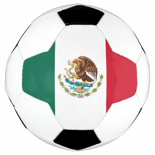 Mexico Vlag, Bandera de Mexicaanse Republiek Voetbal (Voorkant)