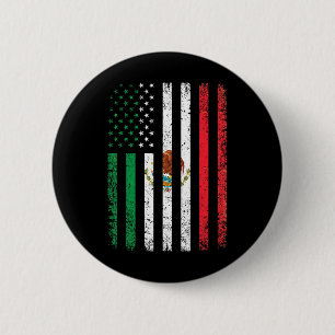 Mexico Vlag Cadeau 4 juli VS Amerikaans Mexicaans  Ronde Button 5,7 Cm