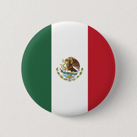 Mexico Vlag Cirkel Ronde Button 5,7 Cm (Voorkant)