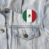 Mexico Vlag Cirkel Ronde Button 5,7 Cm (In situ)
