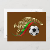 Mexico vlag Emlem Soccer futbol Logo Briefkaart (Voorkant / Achterkant)
