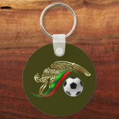 Mexico vlag Emlem Soccer futbol Logo Sleutelhanger (Voorkant)