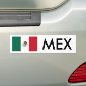 Mexico-vlag en MEX-Bumpersticker Bumpersticker (Op auto)