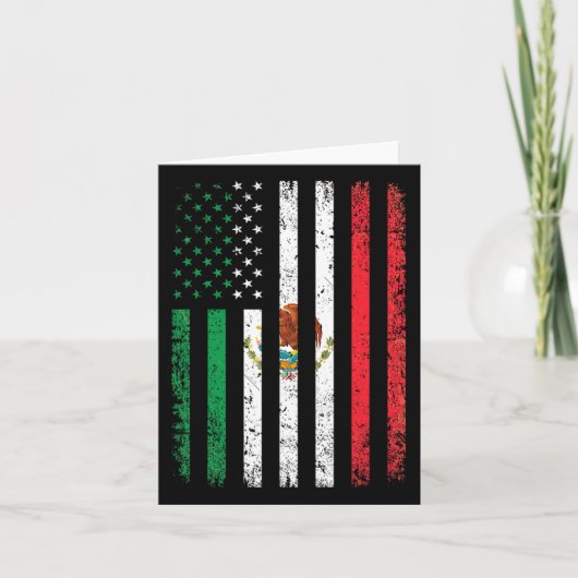 Mexico Vlag Gift 4 juli Verenigde Staten Amerikaan Kaart (Voorkant)