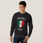 Mexico Vlag Hart Monterrey City Trui (Voorkant volledig)