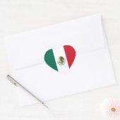 Mexico Vlag Hart Sticker (Envelop)
