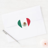 Mexico Vlag Hart Sticker (Envelop)