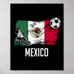 Mexico Vlag Jersey Mexicaans Voetbalteam Mexicaans Poster