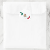 Mexico vlag kaart. la Bandera Nacional Ronde Sticker (Tas)