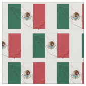 MEXICO Vlag Kaart Omtrek Stof (Close Up)