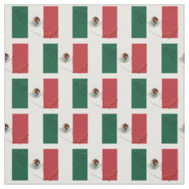 MEXICO Vlag Kaart Omtrek Stof