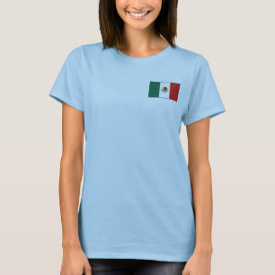 Mexico Vlag + Landkaart T-Shirt