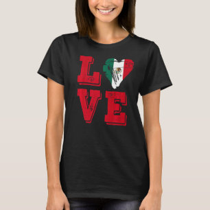 Mexico Vlag Liefde Mexico 2 T-shirt