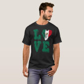 Mexico Vlag Liefde Mexico T-shirt (Voorkant volledig)