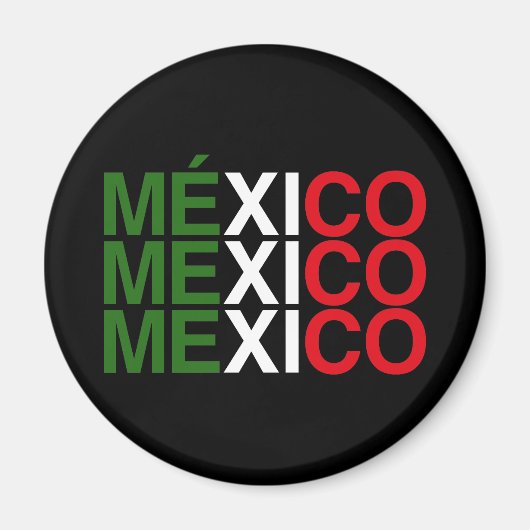 MEXICO-VLAG MAGNEET (Voorkant)