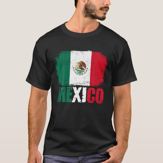 Mexico Vlag Mexicaanse Pride T Shirt (Voorkant)