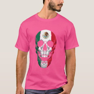 Mexico Vlag - Mexicaanse Schedel - Hecho En Mexico T-shirt