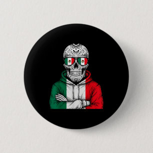Mexico vlag Mexicaanse trots Mexicaanse wortels Me Ronde Button 5,7 Cm