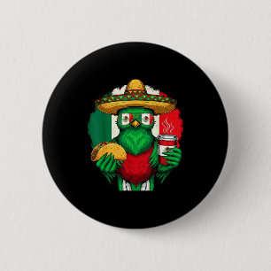 Mexico vlag Mexicaanse trots Mexicaanse wortels Me Ronde Button 5,7 Cm