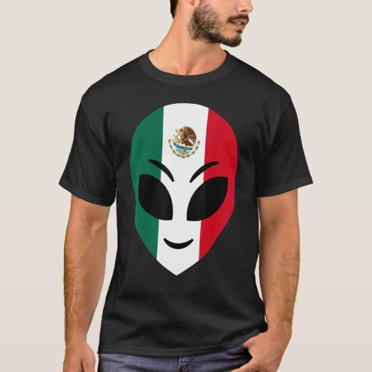 Mexico Vlag Mexicaanse vreemdeling T-shirt (Voorkant)