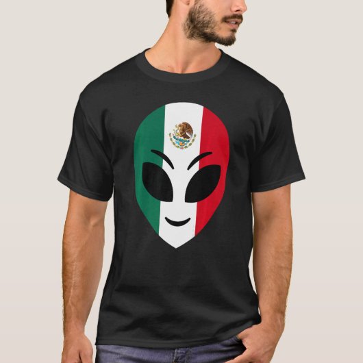 Mexico Vlag Mexicaanse vreemdeling T-shirt (Voorkant)