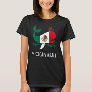Mexico Vlag Mexicaanse walvis Trots Mexicaans T-shirt