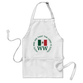 MEXICO-Vlag MONOGRAM Gepersonaliseerd scripts Standaard Schort