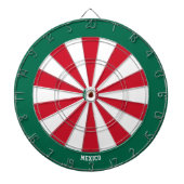 Mexico Vlag Patriot's Bullseye Dartbord (Voorkant)