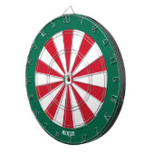 Mexico Vlag Patriot's Bullseye Dartbord (Voorkant Rechts)