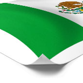 Mexico Vlag Poster Print (Hoek)