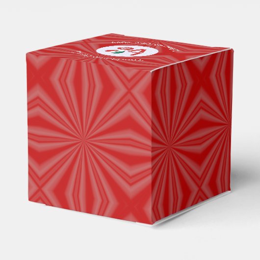 Mexico Vlag Rode LIEFDE Gepersonaliseerd Bedankdoosjes (Achterkant)